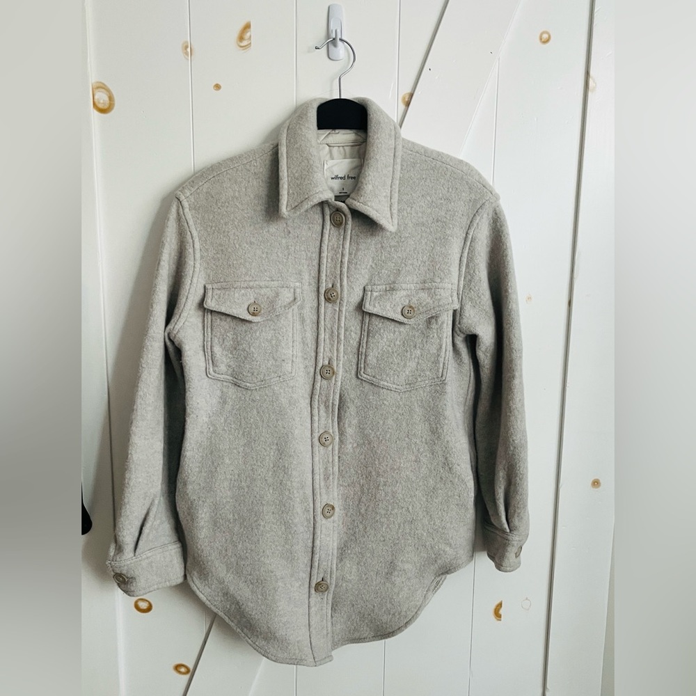 ARITZIA WILFRED The Ganna Jacket Light Grey S